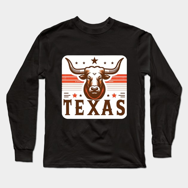 Lone Star State Pride: Texas Strong Long Sleeve T-Shirt by Gold Turtle Lina